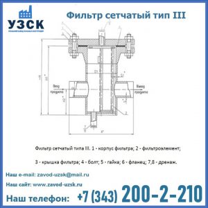 Фильтр сетчатый ФС по Т-ММ-11-2003 в Бишкеке