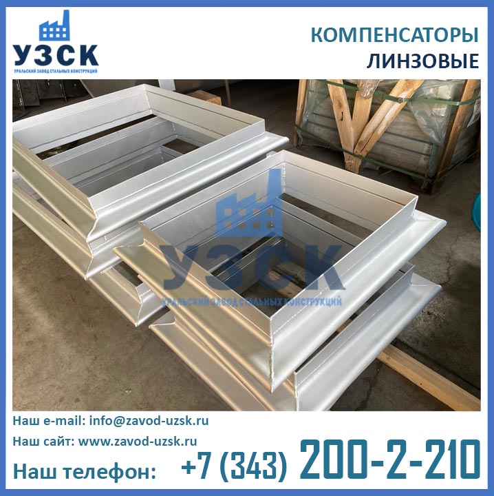 Компенсаторы линзовые прямоугольные